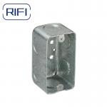 Utility Rectangle Steel Electrical Junction Box With Raised Grounding Screw for sale