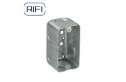 China Utility Rectangle Steel Electrical Junction Box With Raised Grounding Screw supplier