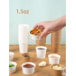 2oz Eco Friendly Biodegradable Kraft Sauce Cups With Lids for sale