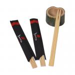 Personalized Organic Disposable Bamboo Chopsticks Food Grade Paper Wrapped for sale
