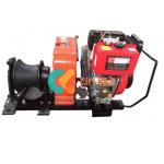 Four Gear 5 Ton Diesel Engine Capstan Winch With Detachable Drum