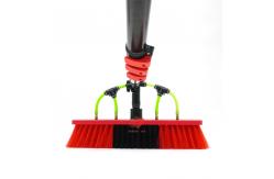 China Aluminum Window Solar Panel Cleaning Brush With Telescopic Role supplier