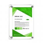 SGS Acrylic Wall Mounted Document Holders A3 Big Size for sale