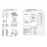 BER2802 ER28 Horizontal 6+6 PIN Led Power Supply Transformer for sale