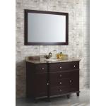 Wooden 48′′ Bathroom Floor Cabinet , Single Sink Vanity Furniture With Mirror for sale