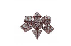 China White Tree Vine Metal Multi Face Dice Set Desktop Game#Dnd#Rpg#Coc supplier