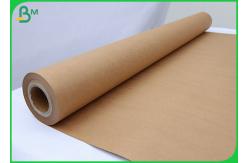 China 100gsm Good Strength Roll Brown Kraft Paper food Grade of 31inch 43inch Width supplier