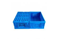 China Fresh Food Loading Plastic Collapsible Crates 600*400*240 mm Mesh Structure supplier