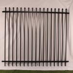 Powder Coating Black Garrison Metal Security Fence Panels2.1MX2.4M Rails 40mm for sale