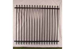 China Powder Coating Black Garrison Metal Security Fence Panels2.1MX2.4M Rails 40mm supplier