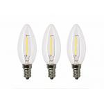 Candle Filament Light Bulbs 4 Watt , 400LM Smart Filament Bulb E27 Commercial for sale