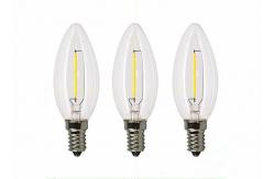 China Candle Filament Light Bulbs 4 Watt , 400LM Smart Filament Bulb E27 Commercial supplier