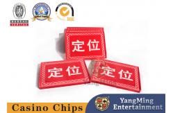 China 10mm Acrylic Square Red Bull Positioning Card Poker Table Top Game Positioning supplier