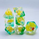 Duckling Natural resin multi -noodle table game dice set dnd dice for sale