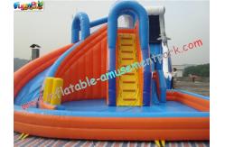 China Customized Waterproof Outdoor Inflatable Water Slides , Children Inflatable Water Pool Slide supplier