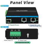 Mini Optical Fiber Converter Industrial Ethernet Switch Poe Switch DC48V Input