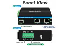 China Mini Optical Fiber Converter Industrial Ethernet Switch Poe Switch DC48V Input supplier
