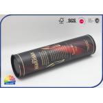 Wine Bottle Sales Display Packaging Composite Paper Tube With Metal End for sale