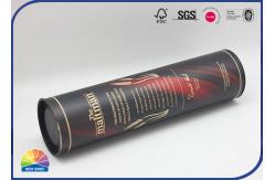 China Wine Bottle Sales Display Packaging Composite Paper Tube With Metal End supplier