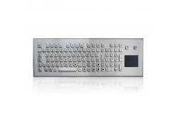 China Metal Stainless Steel Industrial Keyboard With Touchpad For Kiosk supplier