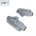 Threaded T Type Aluminum Die Cast PVC Coated Connduit Body For Connect IMC Conduit for sale