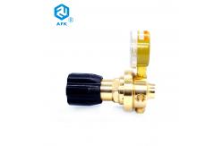 China 25bar Low Pressure Brass Hydrogen Gas Reducer with One Gauge supplier