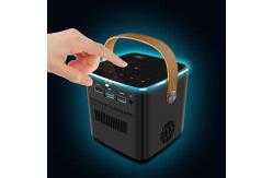 China Smart Mini Android 9 DLP LED Projector 6000 LUMENS With Battery supplier