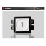 Plastic  Elevator Push Button With 50mA Current Size 47x49 Mm for sale