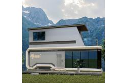 China Mobile Capsule House With Balcony White For Village Space Cabin House supplier