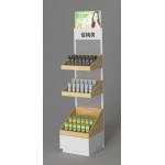 Vertical Wood Cosmetic Display Showcase , Modern Cosmetic Store Shelf for sale