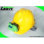 Portable Rechargeable LED Headlamp Green Hard Shell With OLED Screen