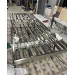 Stainless Steel Room Divider with Black Finish for sale
