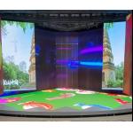 Indoor Transparent Curved Video Wall Displays Sliding for sale