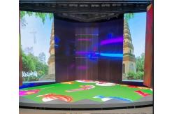 China Indoor Transparent Curved Video Wall Displays Sliding supplier