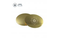 China Recyclable Engraved Candle Lids , Lightweight Rustproof Candle Gold Lid supplier