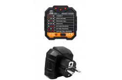 China Plastic Socket Tester VICTOR Digital Multimeter EU US Plug Breaker supplier