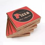 8in Custom Printing Corrugated Pizza Packing Box Takeaway Brown Pizza Box for sale