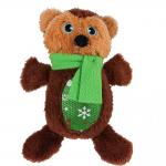 18cm cute apperance smile plush pet toy with sound for teeth cleaning