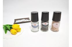China Plastic Cap Plastic Jar Clear Pepper Grinder With Refillable Design supplier