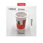 140ml pp plastic cup for yogurt with foils lid for sale