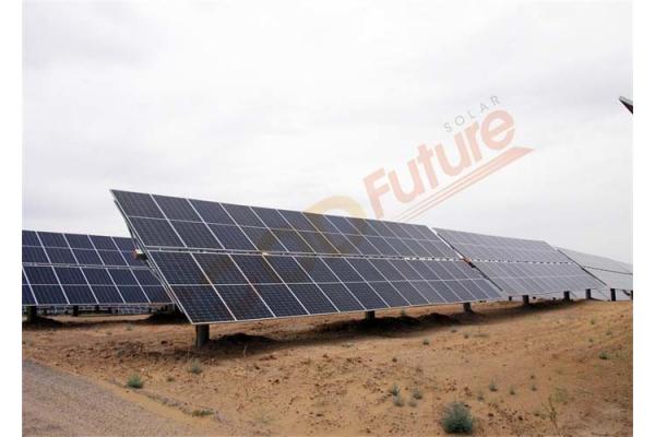 Q235B Dual Solar Tracking System 1P Snow Protect Active Solar Tracker