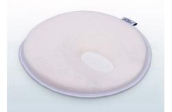 China Blue Anti Rollove Baby Memory Foam Pillow Extra Soft Baby Plush Fabric supplier