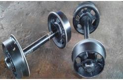 China Mining Rail Wheel Set Double Flange Cast Forged ISO Certificate supplier