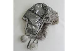 China Unisex Factory Direct Custom Russian Style Rabbit Fur Trapper Hat supplier