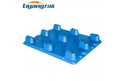 China 9 Feet Flat Surface Nestable Plastic Pallet Solid Top supplier