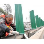 High Strength Anti Dazzling FRP Fencing Guardrails Installed On Highway For Safety