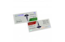 China Masteron Enanthate Vial Labels Stickers For Vishnu Pharma Oils Bottles supplier