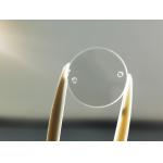 Round Polished Sapphire Optical Windows Scratch Resistance With Hole