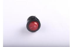 China Red Green Blue Illuminated Round Rocker Switch , Round On Off Switch 16A250V 10A250V supplier