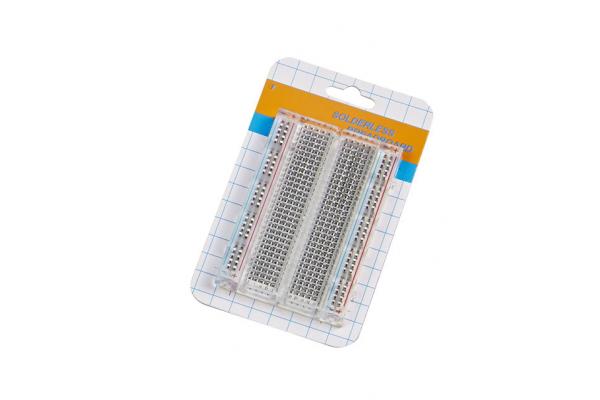 Half Size 400 Point Transparent Breadboard For Experimentation